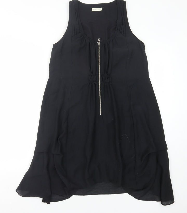 Whistles Women's Black Hi-Low Tank Dress Size 8