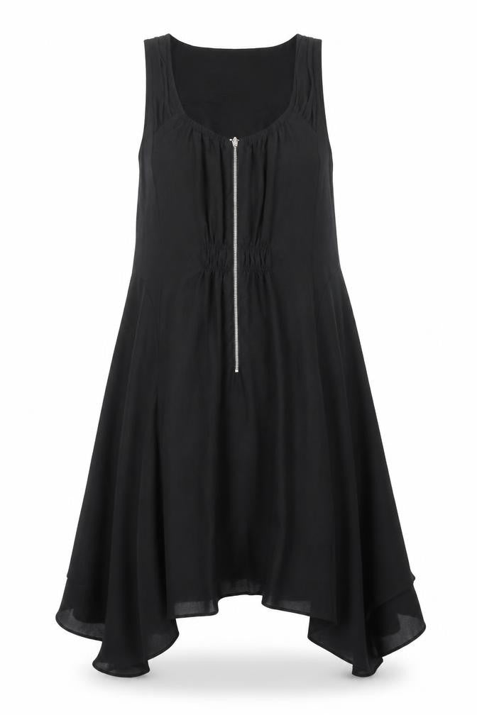 Whistles Women's Black Hi-Low Tank Dress Size 8