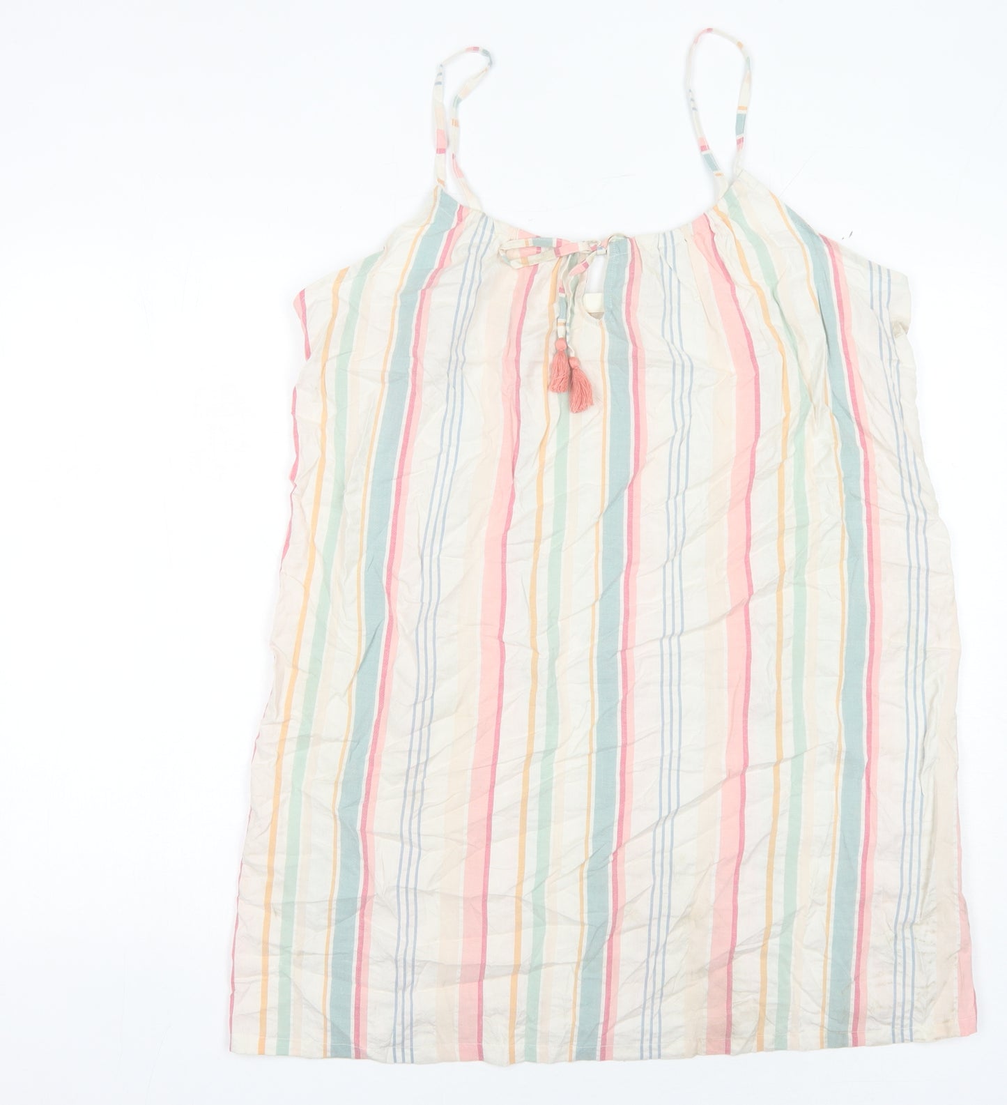 Marks and Spencer Women's Multicoloured Striped Tank, Size 16