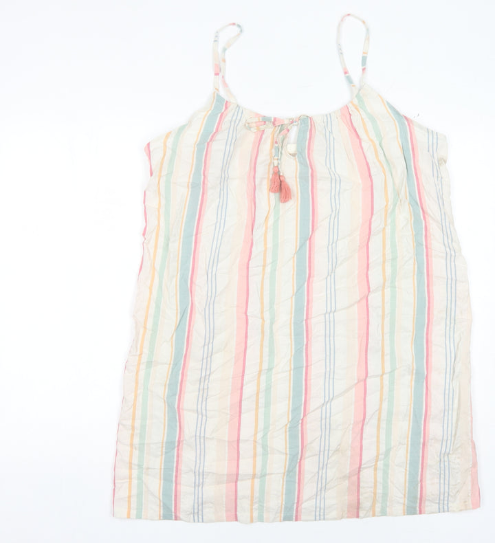 Marks and Spencer Women's Multicoloured Striped Tank, Size 16