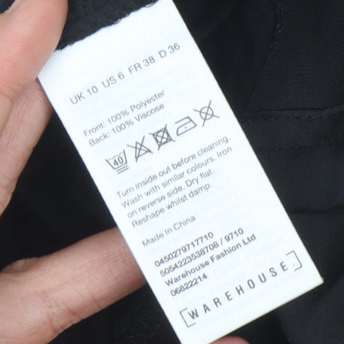 Warehouse Women's Black Tank UK Size 10 Camisole