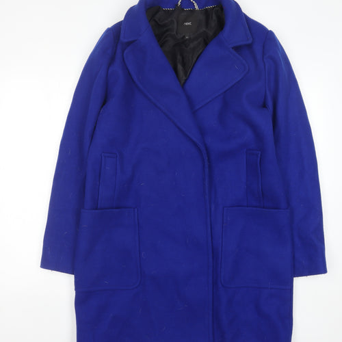Next Women's Blue Mid-Length Classic Coat, Size 12