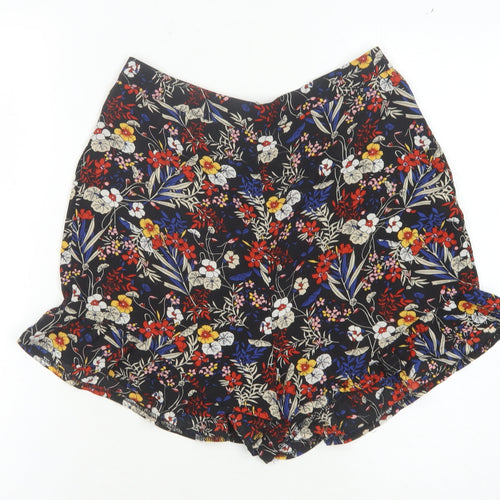 Parisian Women's Multicoloured Floral High-Waist Shorts
