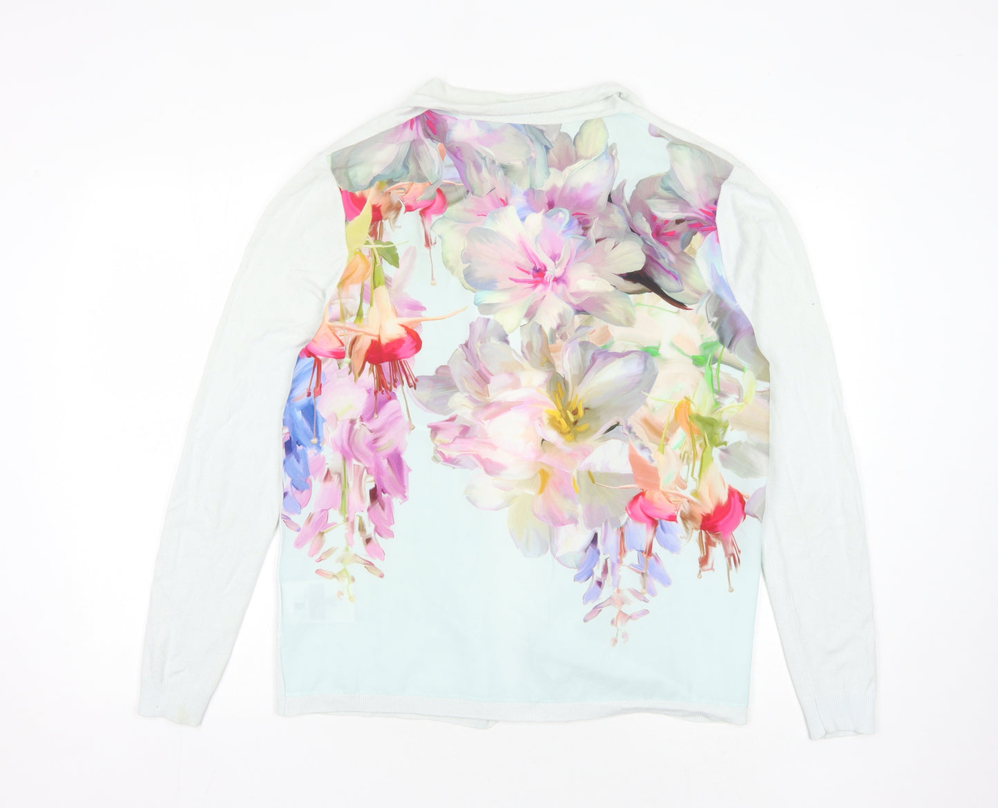 Ted Baker Women’s Multicoloured Floral Open Front Cardigan - Size L