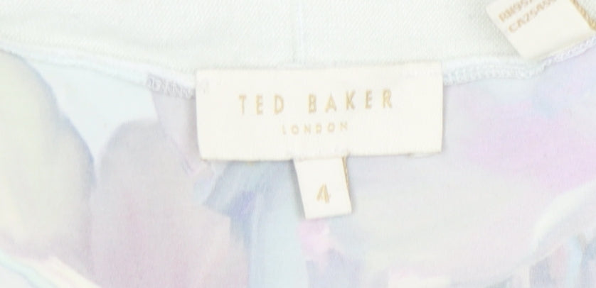 Ted Baker Women’s Multicoloured Floral Open Front Cardigan - Size L
