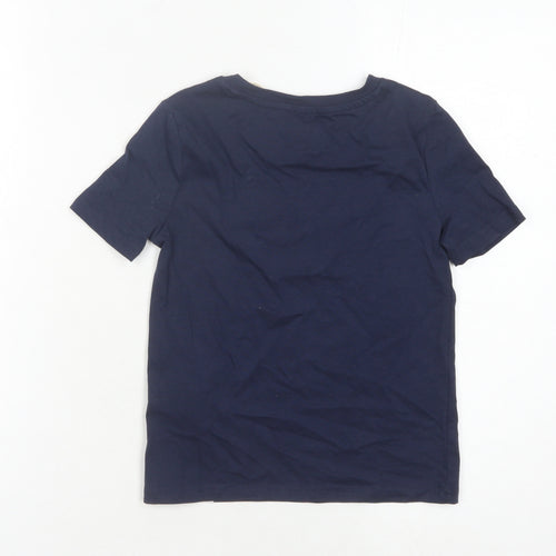 Animal Boys Blue Logo T-Shirt 5-6 Years Cotton Casual New