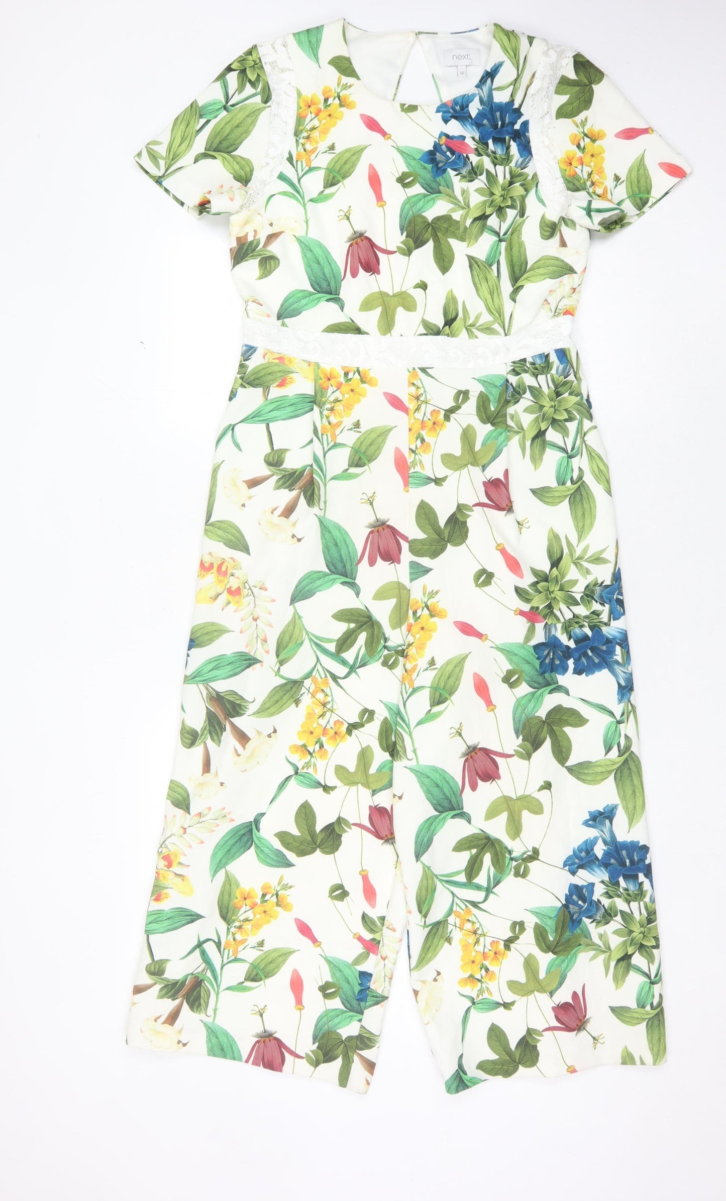 Next Women's Multicoloured Floral Jumpsuit Size 12