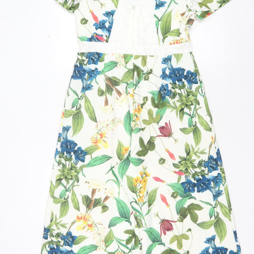 Next Women's Multicoloured Floral Jumpsuit Size 12