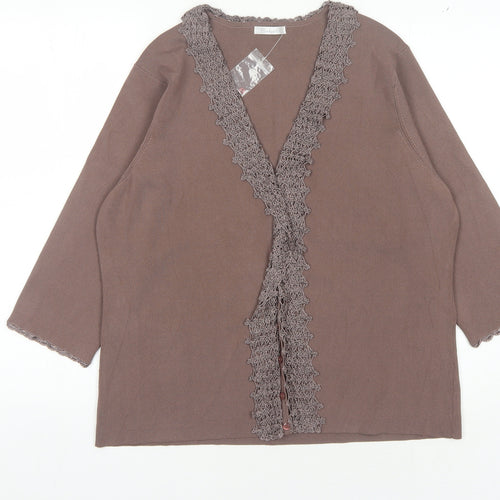Berketex Women's Brown Cardigan Size 22