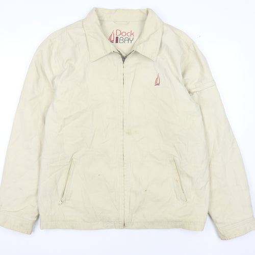 Dock of the Bay Men's Beige Cotton Anorak Jacket M