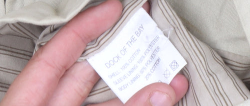 Dock of the Bay Men's Beige Cotton Anorak Jacket M