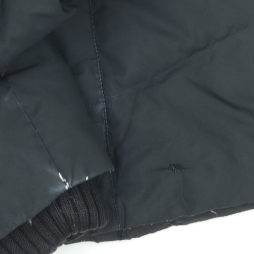 Per Una Women's Black Puffer Jacket M with Hood