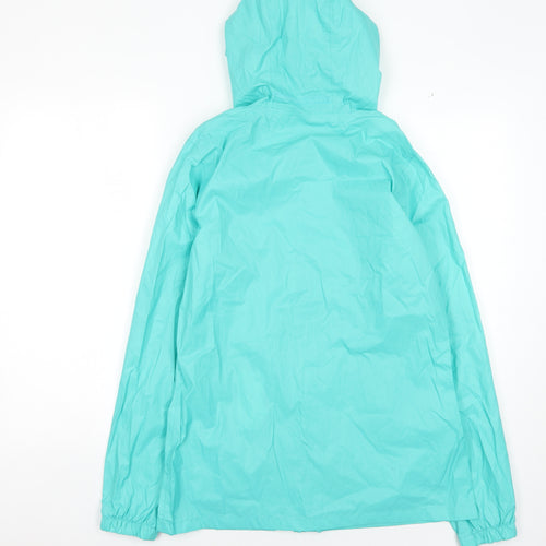 Regatta Women's Green Hooded Rain Jacket Size 10