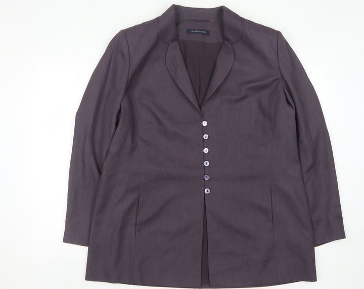 Windsmoor Women's Purple Suit Jacket Size 16