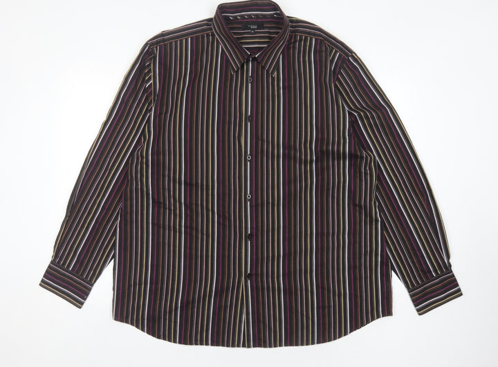 Thomas Nash Men's XL Multicoloured Striped Shirt