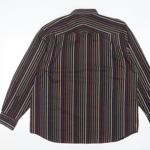 Thomas Nash Men's XL Multicoloured Striped Shirt