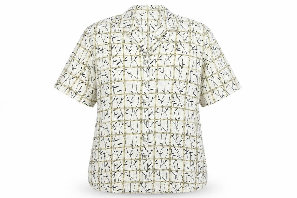 Front view of Bonmarché Women's Multicoloured Geometric Shirt