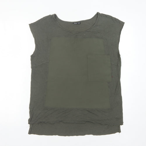 Warehouse Women's Green Sleeveless Top UK 12