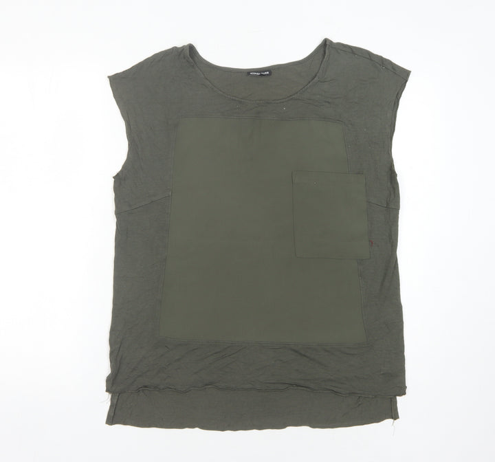 Warehouse Women's Green Sleeveless Top UK 12