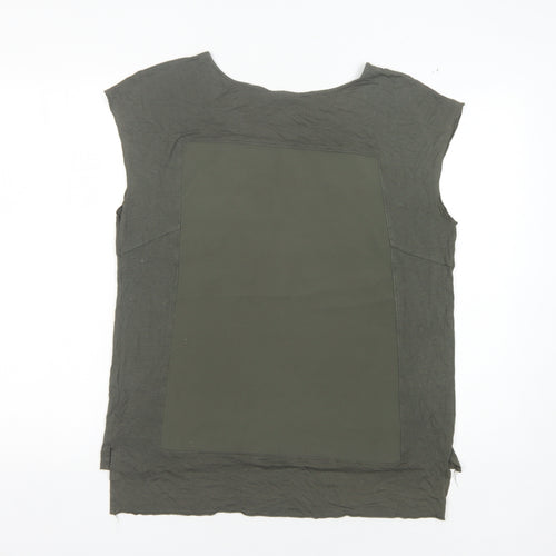 Warehouse Women's Green Sleeveless Top UK 12