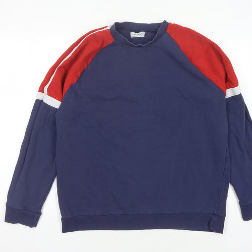 Topman Men's Blue Pullover Sweatshirt XL