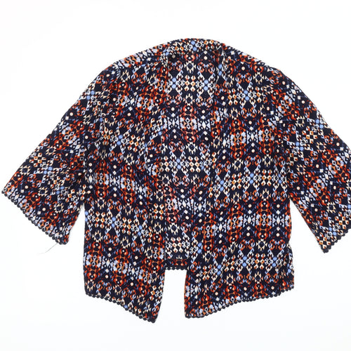 New Look Women's Geometric Multicolour Jacket Size 10