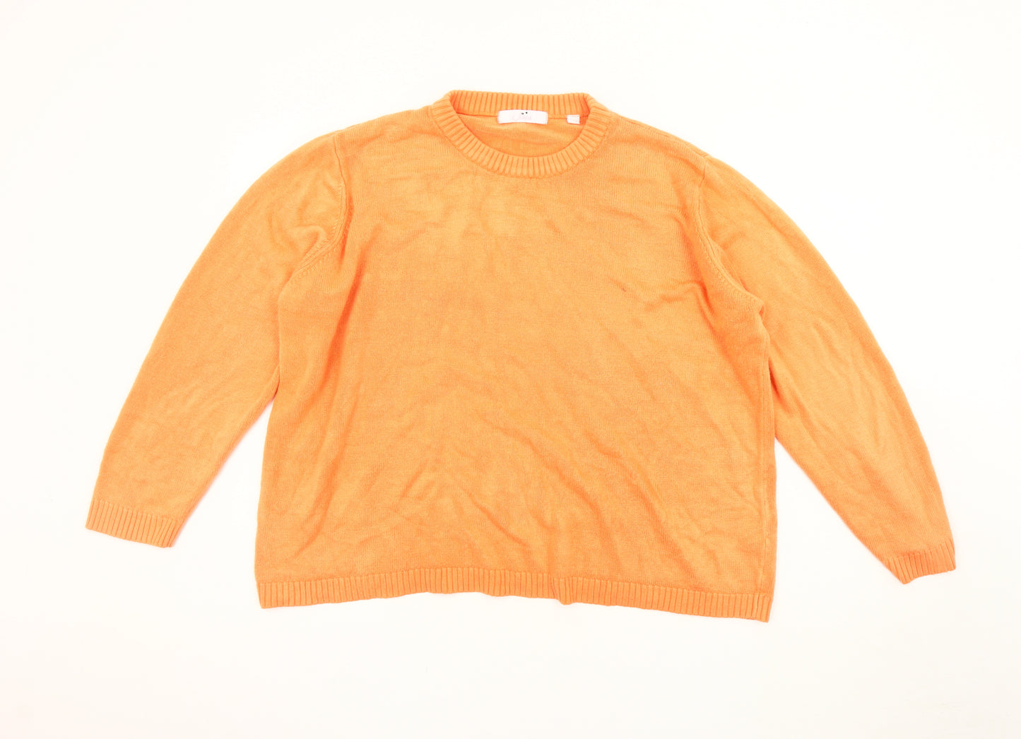 Julipa Women's Plus Orange Pullover Jumper Size 28/30