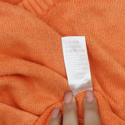 Julipa Women's Plus Orange Pullover Jumper Size 28/30