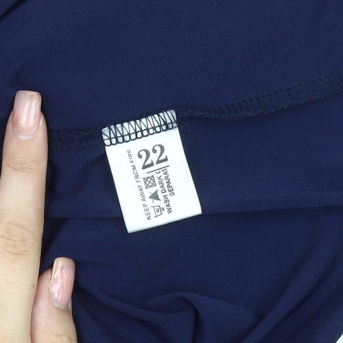Bassini Women's Blue Camisole Blouse Size 22