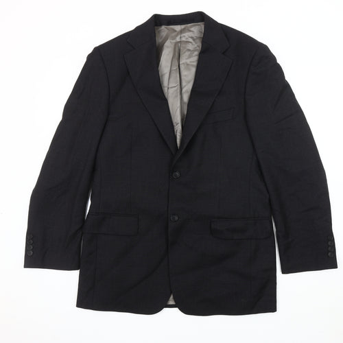 Marks and Spencer Men's Black Blazer, Size M, Notch Lapel