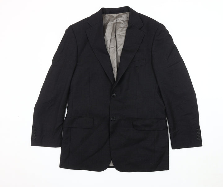 Marks and Spencer Men's Black Blazer, Size M, Notch Lapel