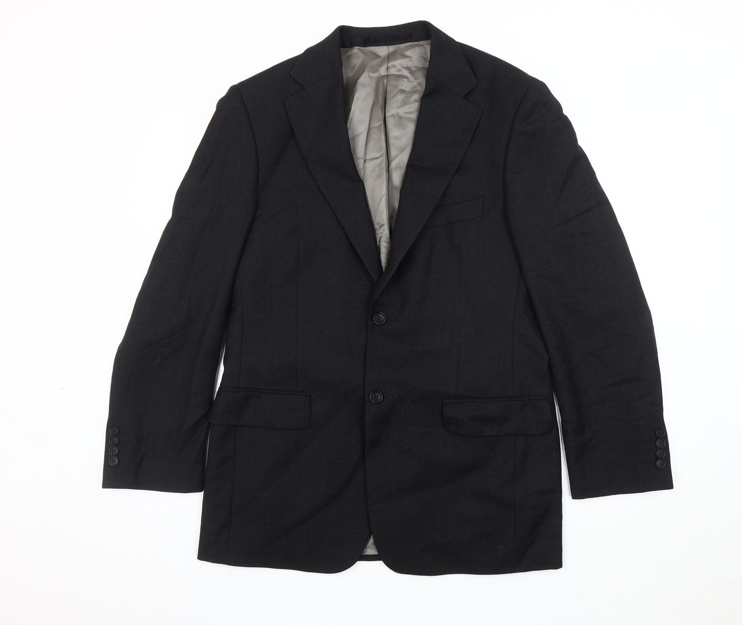 Marks and Spencer Men's Black Blazer, Size M, Notch Lapel