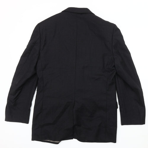 Marks and Spencer Men's Black Blazer, Size M, Notch Lapel