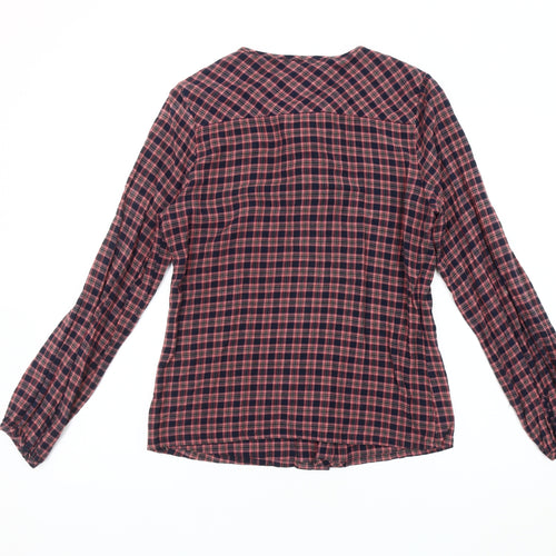 Cath Kidston Women's Plaid Ruffle Blouse