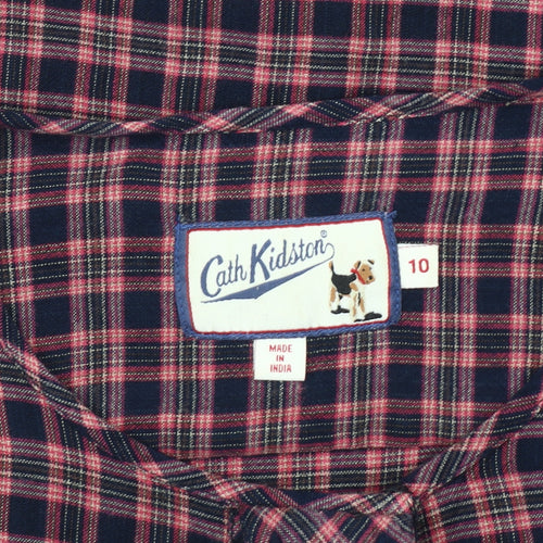Cath Kidston Women's Plaid Ruffle Blouse