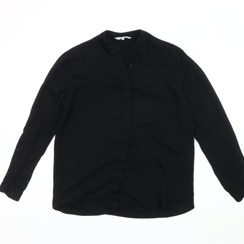 & Other Stories Women's Black Button-Up Shirt, Size 6