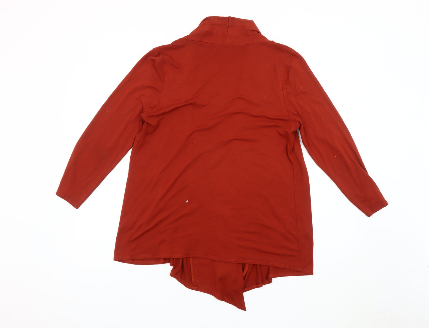 Saloos Women's Red Open Front Cardigan, M, Long Sleeve, Viscose Blend