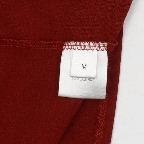 Saloos Women's Red Open Front Cardigan, M, Long Sleeve, Viscose Blend