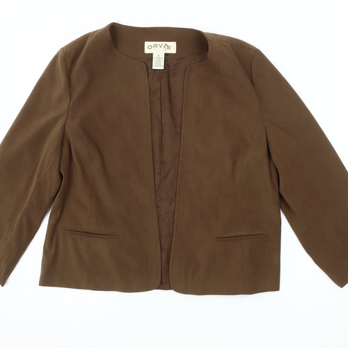 Orvis Women's Brown Blazer, Size 8