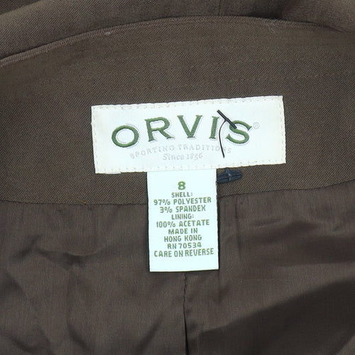 Orvis Women's Brown Blazer, Size 8