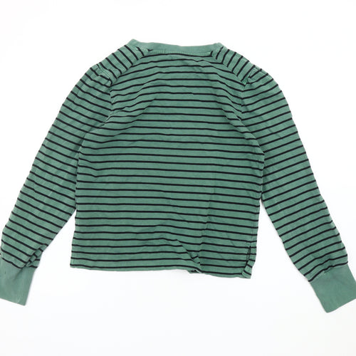 Next Men's Green Striped Pullover Sweatshirt, Medium