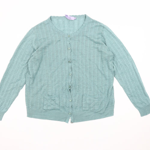 Honor Millburn Women's Medium Cardigan, Round Neck