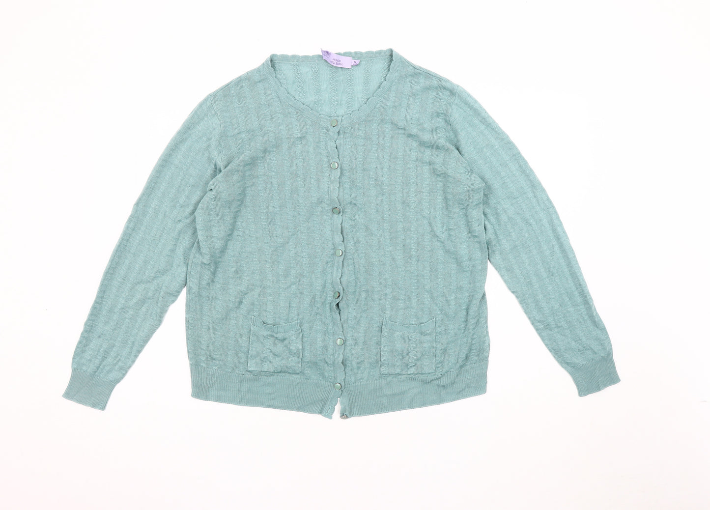 Honor Millburn Women's Medium Cardigan, Round Neck