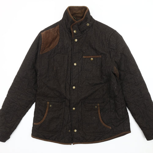 Red Herring Men's Brown Quilted Jacket Large