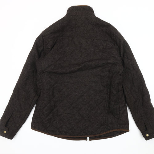 Red Herring Men's Brown Quilted Jacket Large
