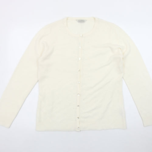 BHS Ivory Women's Cardigan Size 14 Button Knit