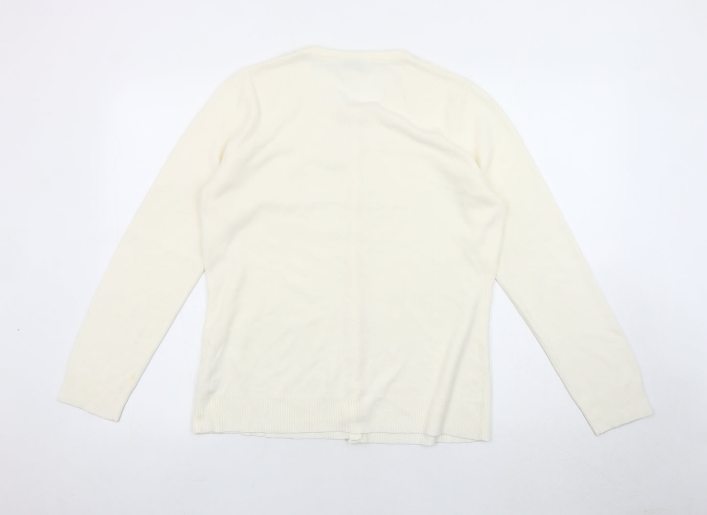 BHS Ivory Women's Cardigan Size 14 Button Knit