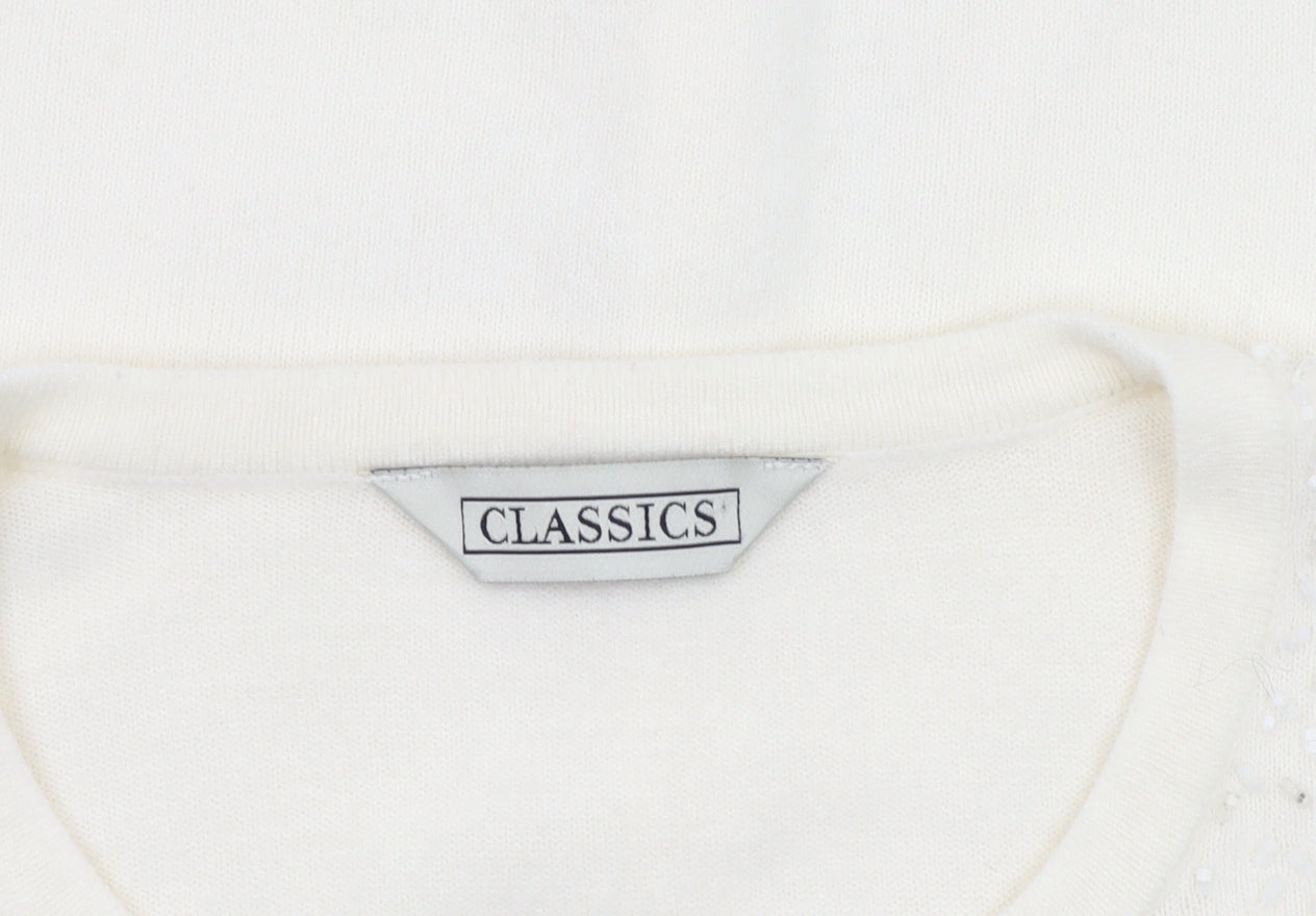 BHS Ivory Women's Cardigan Size 14 Button Knit
