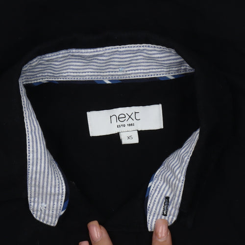 Next Men's Black XS Short Sleeve Shirt