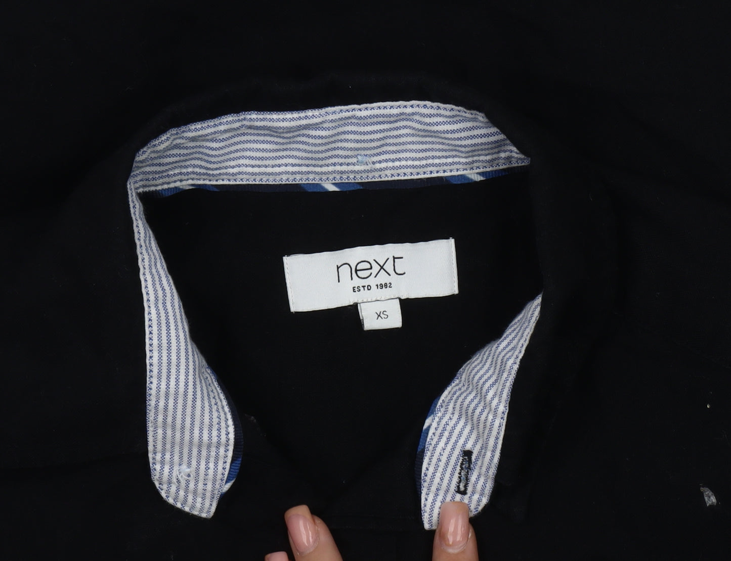 Next Men's Black XS Short Sleeve Shirt